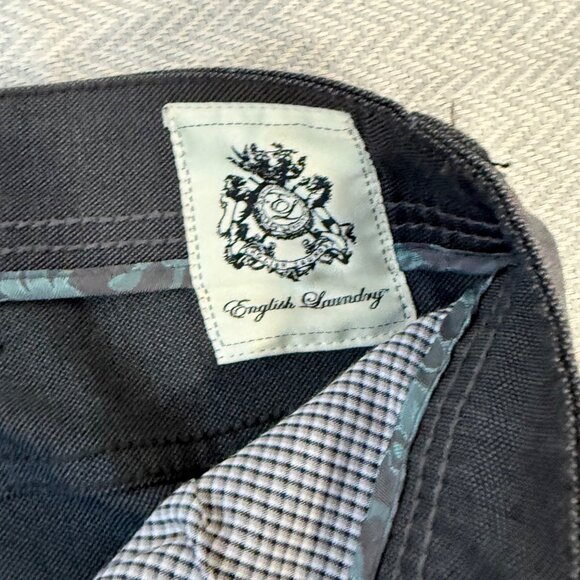 English Laundry Pants Mens 38x30 Gray 5 Pocket Straight Leg Comfort Chino - Picture 9 of 13